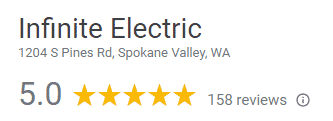 Infinite Electric Five Star Reviews on Google