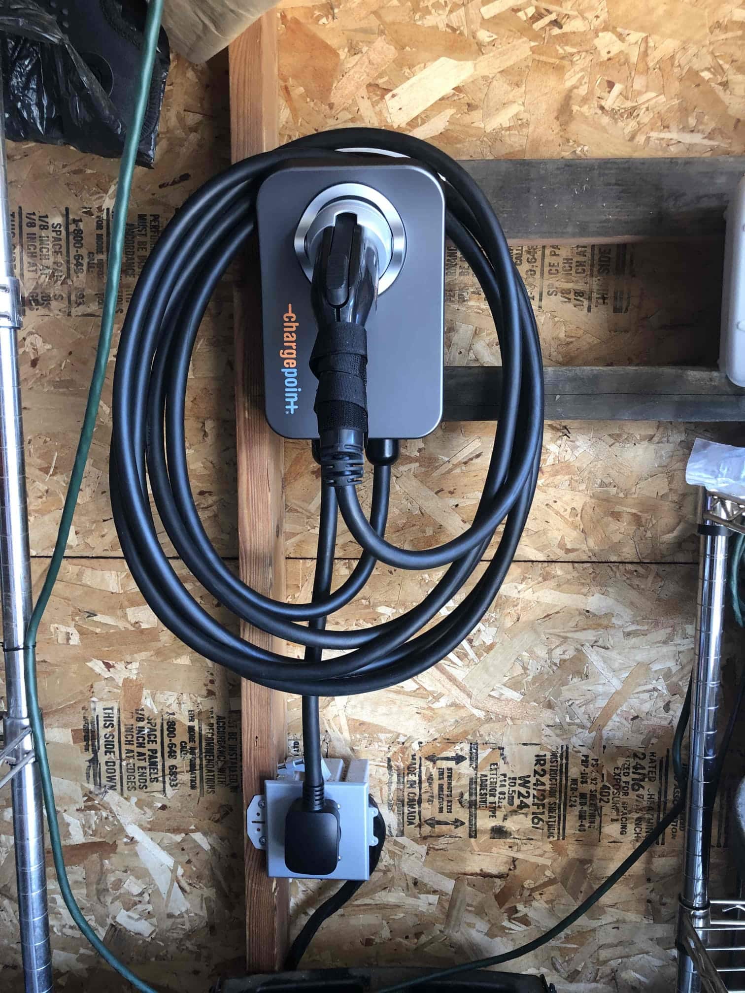 Chargepoint EV charger installation in Spokane